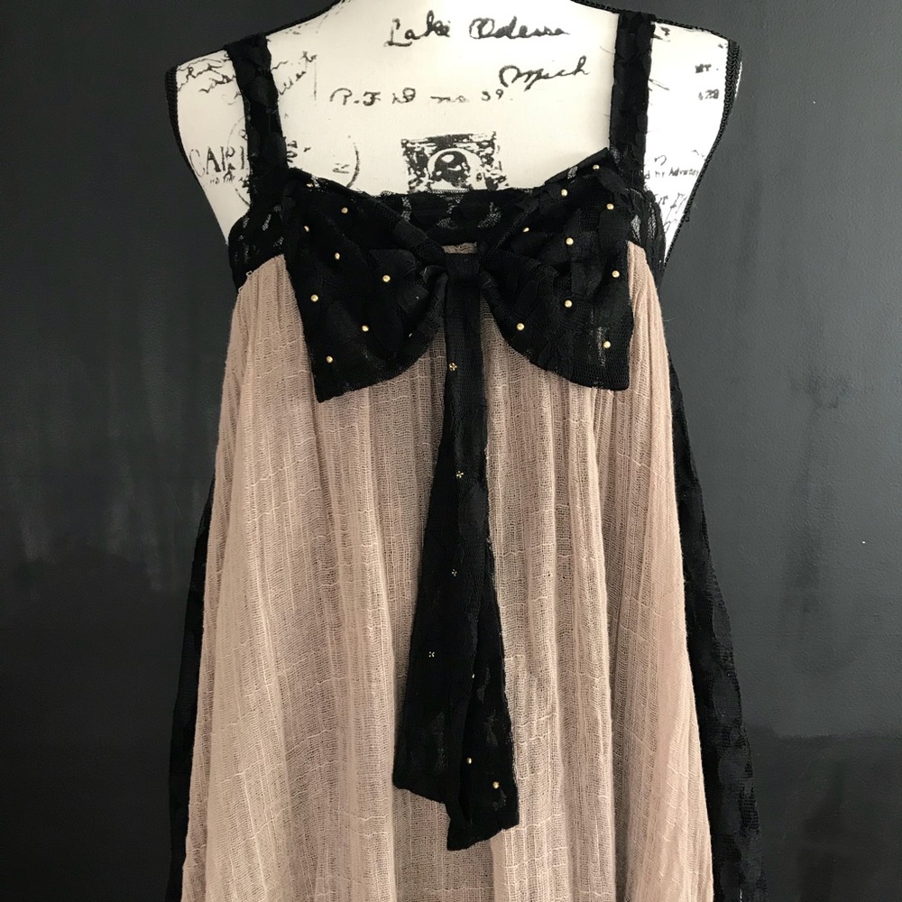 NEW A’reve “Burlap & Lace” Dress. Beautiful! Sz:M - Picture 8 of 8